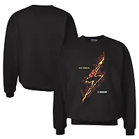 Sweat-shirt noir à imprimé éclair NASCAR pour femme de Girl Tribe Co.
