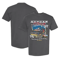 T-shirt blanc pour femme Girl Tribe Co. NASCAR Racing Speedway