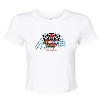 Women's Girl Tribe Co. White NASCAR 90's Baby T-Shirt