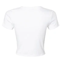 Women's Girl Tribe Co. White NASCAR 90's Baby T-Shirt