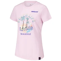 Women's Margaritaville Pink NASCAR Beach Life T-Shirt