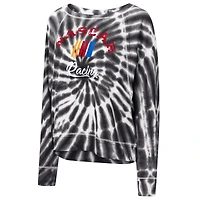Women's Touch Black NASCAR Punt Tri-Blend Long Sleeve T-Shirt