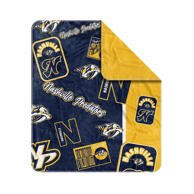  Nashville Predators 50" x 60" Dream Weave Throw Blanket
