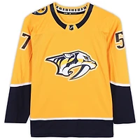 Dante Fabbro Nashville Predators Autographed Gold Adidas Authentic Jersey