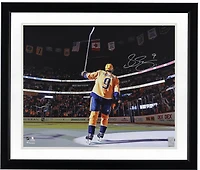 Filip Forsberg Nashville Predators Autographed 16" x 20" Gold Jersey Saluting the Crowd Photograph