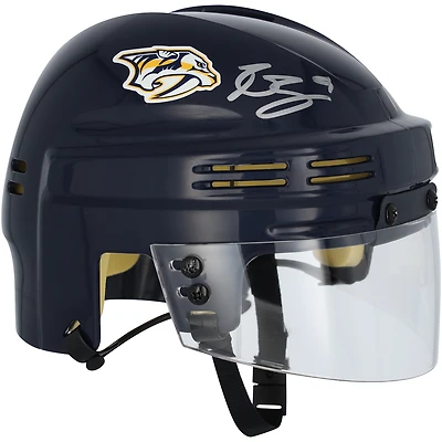 Mini-casque bleu marine autographié par Filip Forsberg, des Predators de Nashville