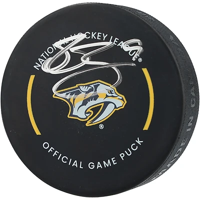 Filip Forsberg Nashville Predators Autographed Official Game Puck
