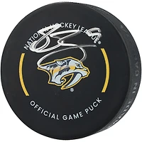 Filip Forsberg Nashville Predators Autographed Official Game Puck