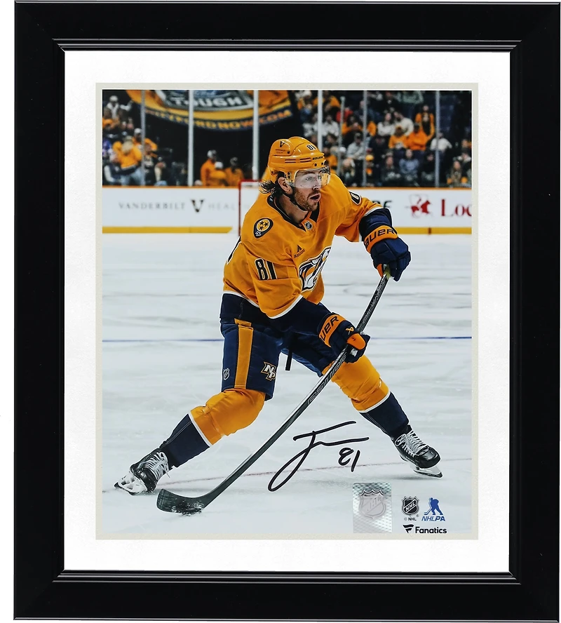 Jonathan Marchessault Nashville Predators Autographed 8" x 10" Gold Jersey Shooting Photograph