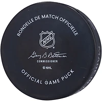 Juuse Saros Nashville Predators Autographed 25th Anniversary Official Game Puck