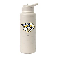 Bouteille de 1 litre (34 oz) Logo Brands Nashville Predators Sand Ghost Quencher