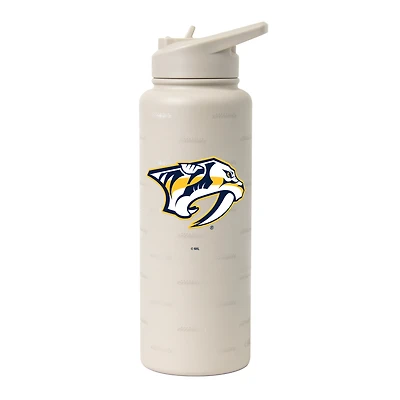 Bouteille de 1 litre (34 oz) Logo Brands Nashville Predators Sand Ghost Quencher