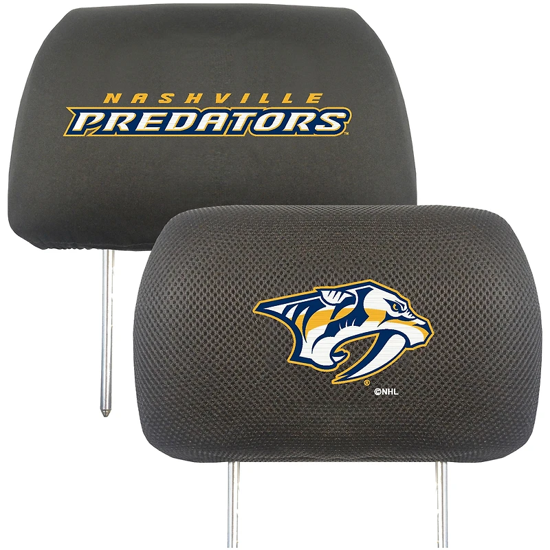 Housse d'appuie-tête de voiture Logo Brands Nashville Predators