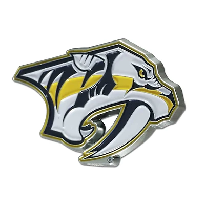 Logo Brands  Nashville Predators Embossed Color Auto Emblem