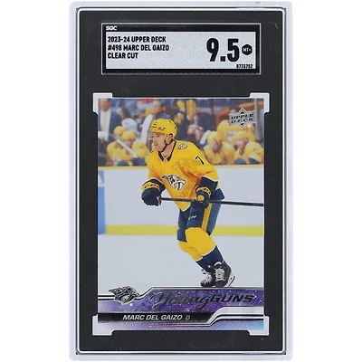 Marc Del Gaizo Nashville Predators 2023-24 Upper Deck Series 2 Clear Cut Young Guns #498 SGC authentifié 9.5 Rookie Card