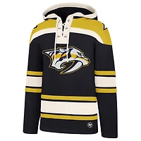 Men's '47  Black Nashville Predators Superior Lacer Hoodie