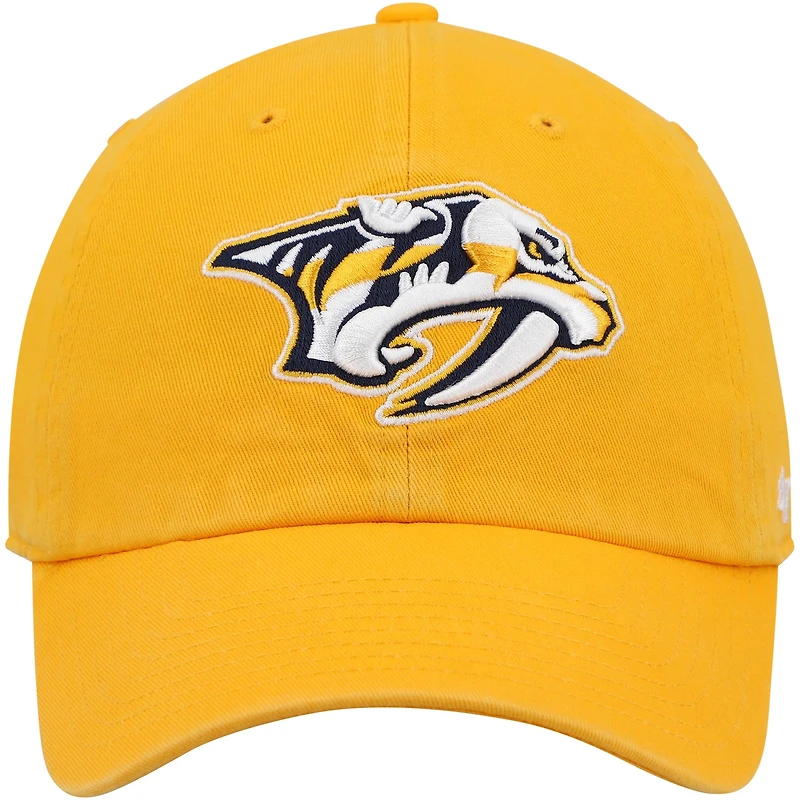 Casquette réglable '47 Navy Nashville Predators Team Clean Up pour homme