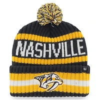 Bonnet à revers Bering pour homme, modèle 47 Navy Nashville Predators, avec pompon