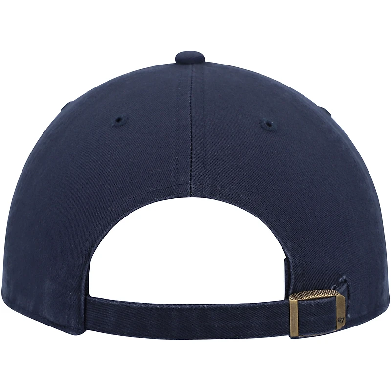 Men's '47 Navy Nashville Predators Logo Clean Up Adjustable Hat