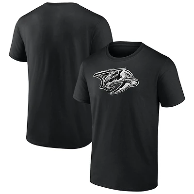 Men's  Black Nashville Predators Iced Out T-Shirt
