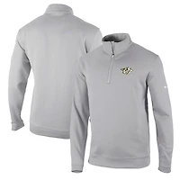 Men's Columbia Gray Nashville Predators Wickham Hills Omni-Wick Quarter-Zip Jacket