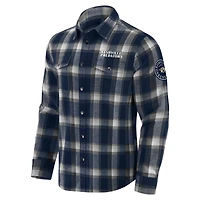 Chemise à carreaux en flanelle bleu marine des Nashville Predators pour homme, collection Darius Rucker par Fanatics