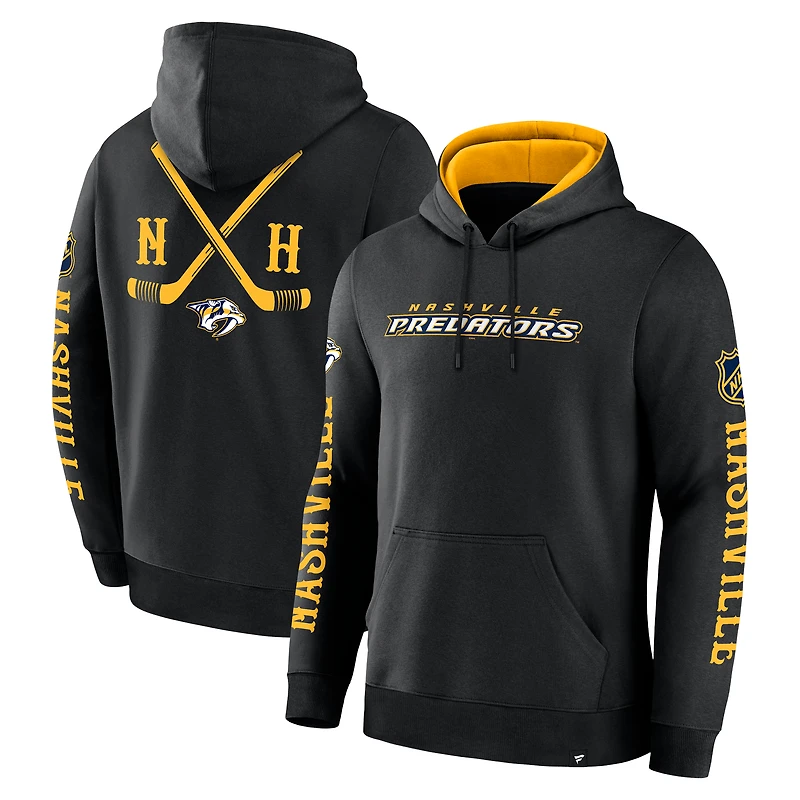 Sweat à capuche en polaire Big City Legacy pour homme Fanatics Black Nashville Predators