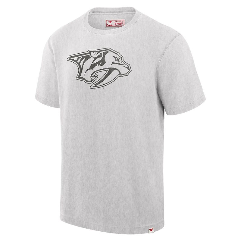 T-shirt Fanatics pour homme, couleur crème, fabriqué au Canada, Nashville Predators