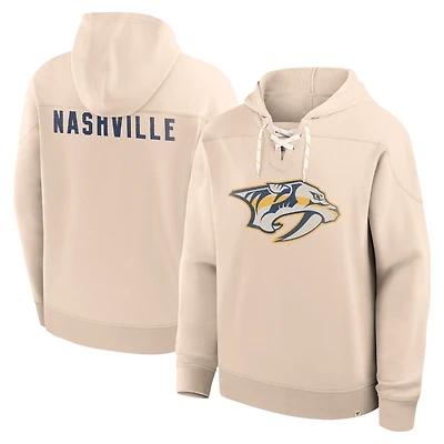 Sweat à capuche vintage pour hommes Fanatics Cream Nashville Predators