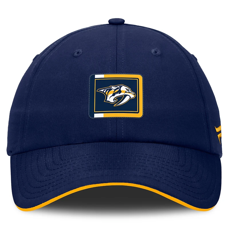 Men's Fanatics Gold/Navy Nashville Predators Authentic Pro Ripstop Adjustable Hat