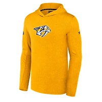 Sweat à capuche léger Authentic Pro pour hommes Fanatics Gold Nashville Predators