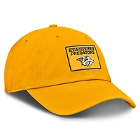 Men's Fanatics Gold Nashville Predators Authentic Pro Prime Adjustable Hat