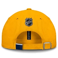 Men's Fanatics Gold Nashville Predators Authentic Pro Prime Adjustable Hat