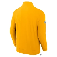 Veste d'entraîneur entièrement zippée Authentic Pro Rink des Predators de Nashville Fanatics Gold pour homme