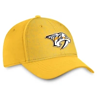 Men's Fanatics Gold Nashville Predators Authentic Pro Rink Flex Hat