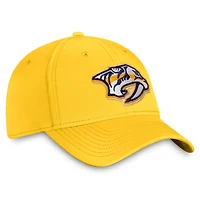 Casquette Flex Core avec logo principal des Predators de Nashville pour hommes Fanatics Gold