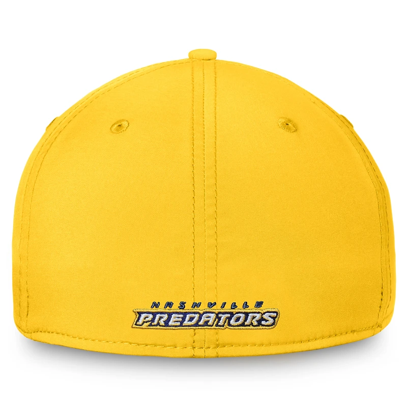 Casquette Flex Core avec logo principal des Predators de Nashville pour hommes Fanatics Gold