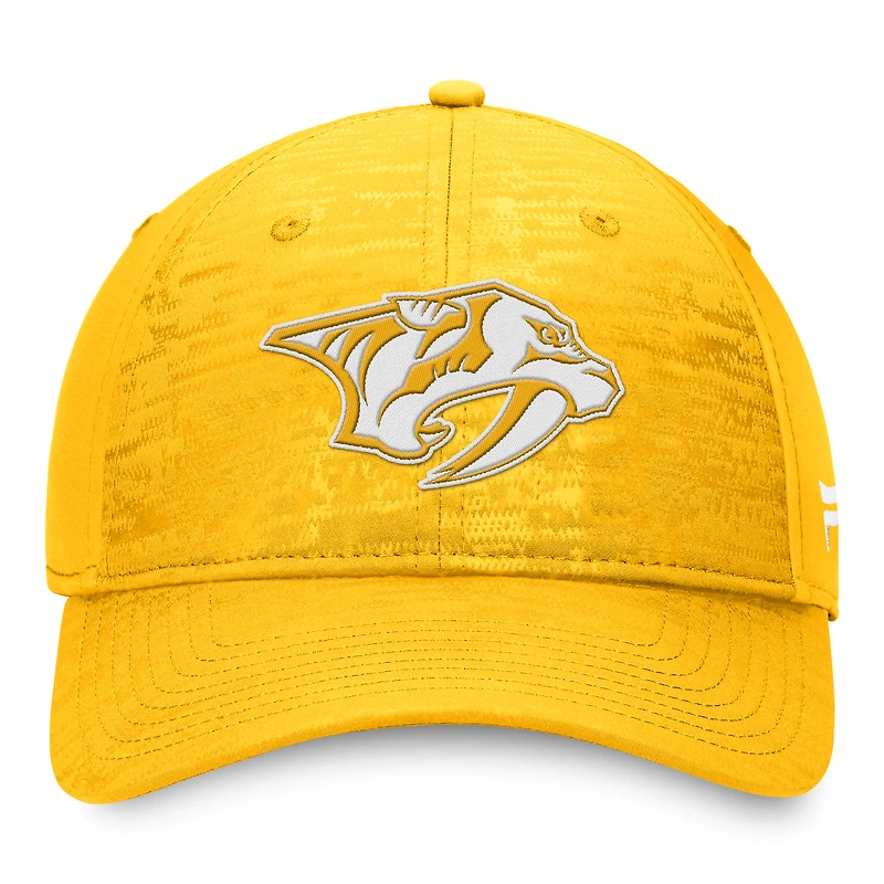Casquette Flex Fundamental Defender des Predators de Nashville pour hommes Fanatics Gold