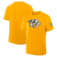 T-shirt Fanatics Gold Nashville Predators Hat Trick Legacy pour homme