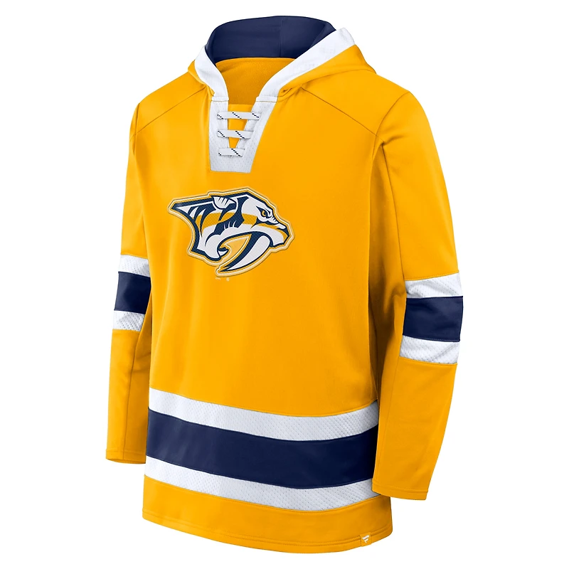 V110793 Prdatr 0237 Pull à capuche en polaire pour homme NHL Fanatics FA24 Inside Line SWTMENHOD 02HY-0237-2GL-YKQ