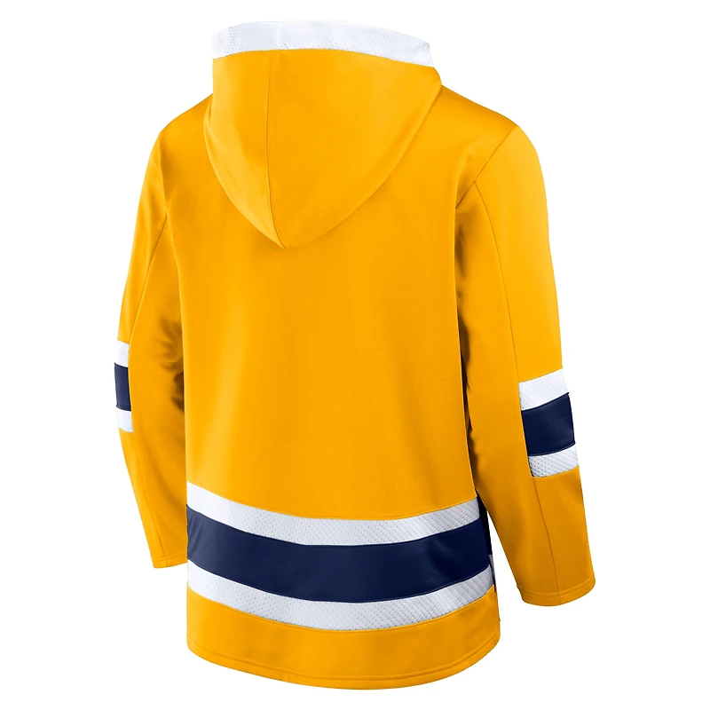 V110793 Prdatr 0237 Pull à capuche en polaire pour homme NHL Fanatics FA24 Inside Line SWTMENHOD 02HY-0237-2GL-YKQ