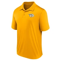 Men's Fanatics  Gold Nashville Predators Left Side Block Polo