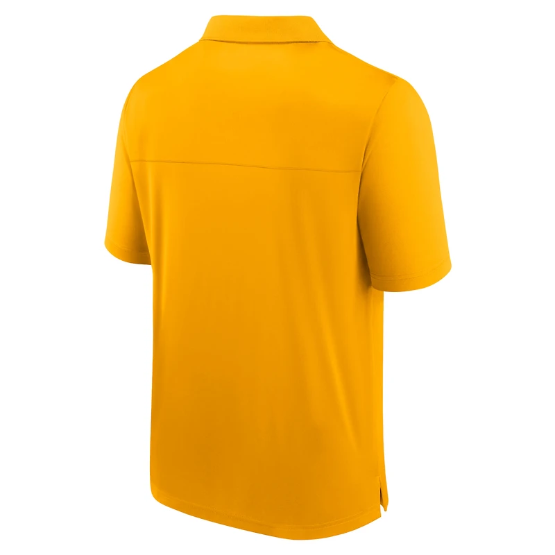 Men's Fanatics  Gold Nashville Predators Left Side Block Polo