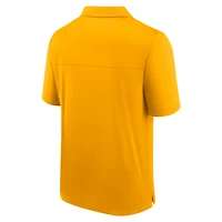 Men's Fanatics  Gold Nashville Predators Left Side Block Polo