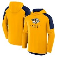 Men's Fanatics Gold Nashville Predators Meta Game Transitional Pullover Hoodie