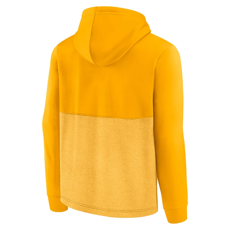 Sweat à capuche tri-mélange réussi Fanatics Gold Nashville Predators pour hommes