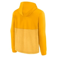 Sweat à capuche tri-mélange réussi Fanatics Gold Nashville Predators pour hommes