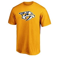 Men's Fanatics Gold Nashville Predators Team Primary Logo T-Shirt