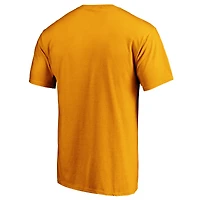 Men's Fanatics Gold Nashville Predators Team Primary Logo T-Shirt