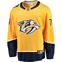 Hommes fanatiques de marque Juuse Saros Gold Nashville Predators Breakaway - Maillot joueur